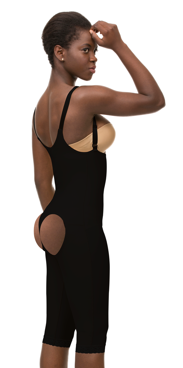 Faja Levanta Glúteos Espalda Abierta con Tirantes (BE06-BK)