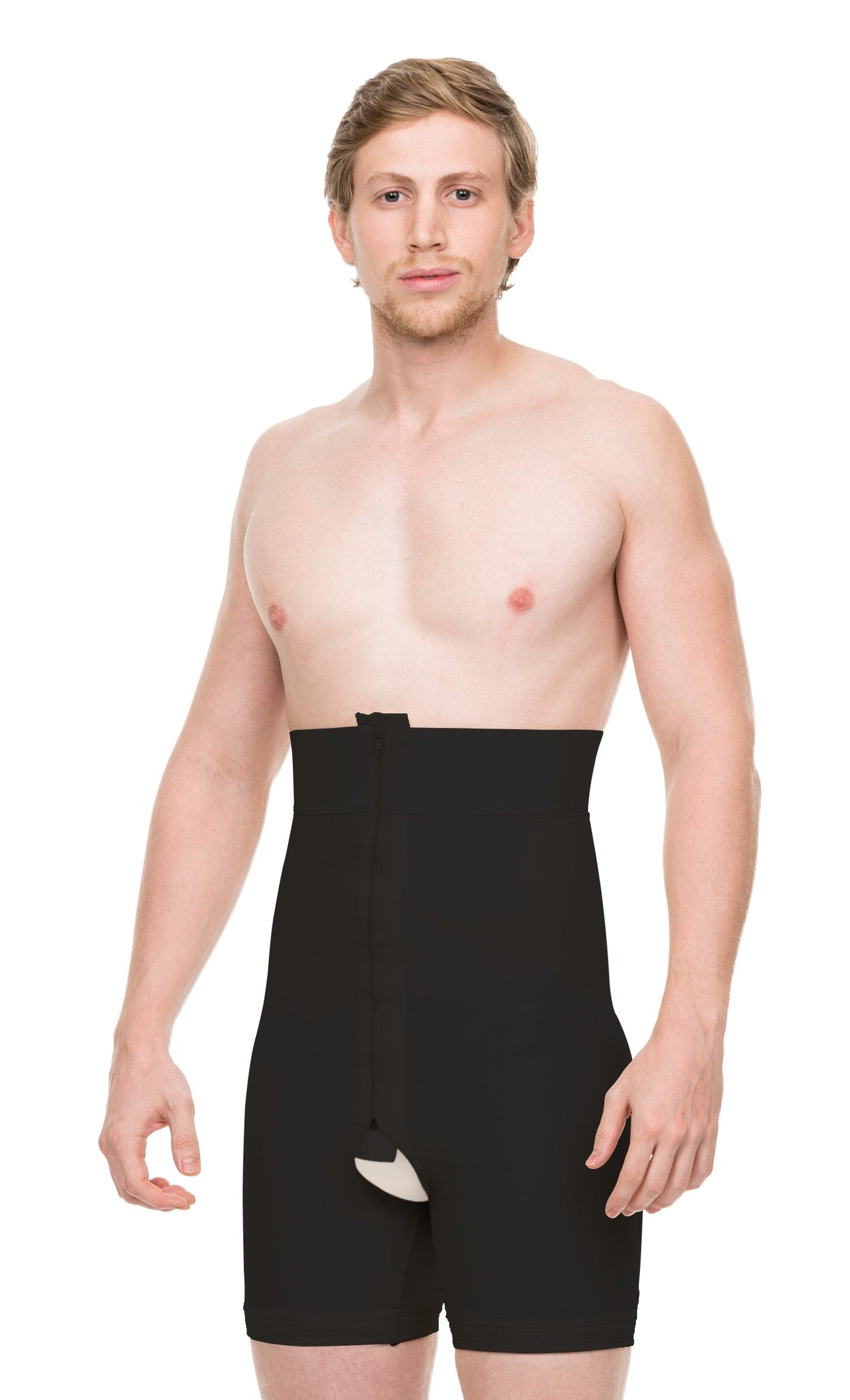 Pantalones cortos para hombre de cintura alta, abdomen, control de pierna, adelgazamiento, moldeador, boxeador breve para hombre (MG09)