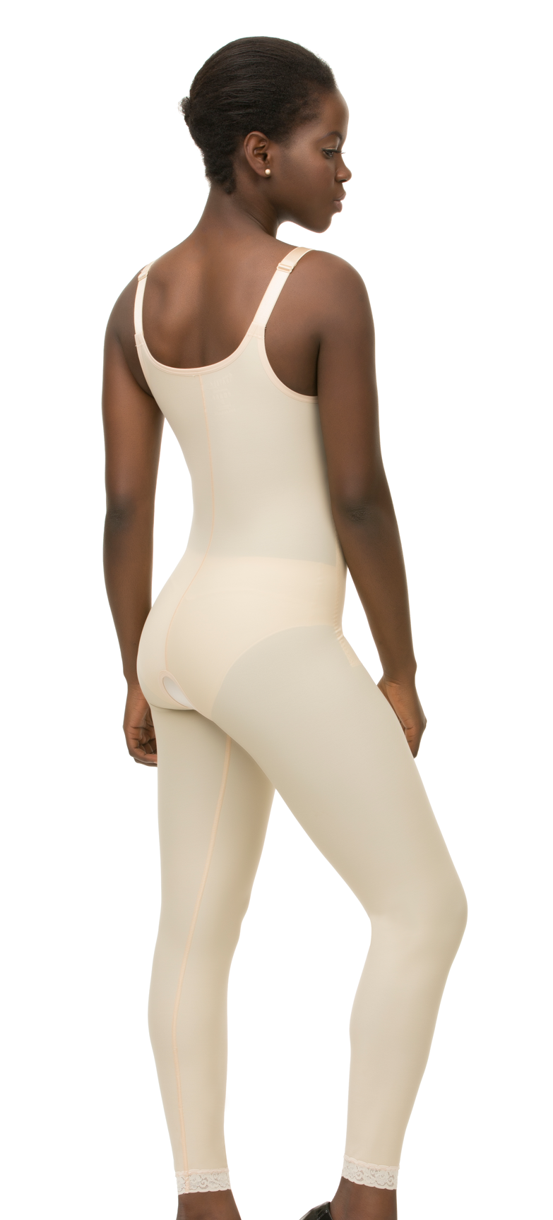 Faja body suit sin tirantes con sujetador - pierna larga (BB08)
