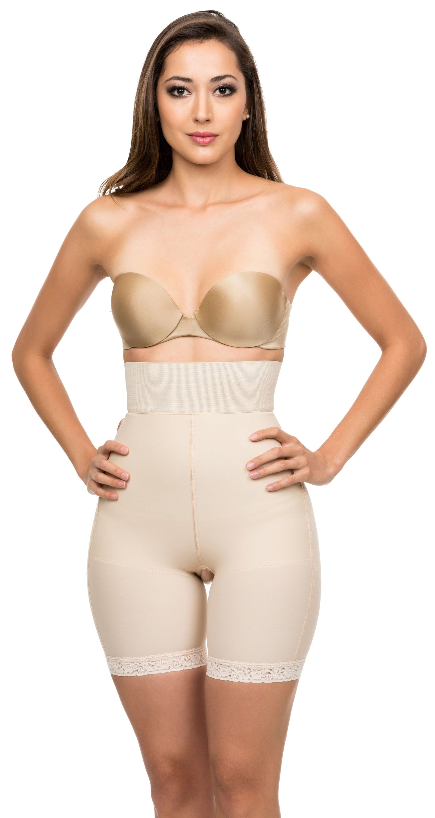 Pantalones cortos moldeadores de cuerpo de cintura alta (BE10)