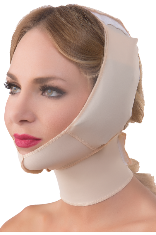 Faja para paquete de hielo facial para mandíbula, cabeza y barbilla, envoltura ajustable (FA04)