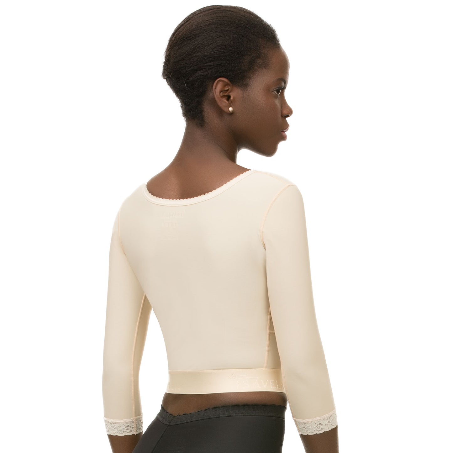 Chaleco bolero compresor con manga 3/4 y brasier integrado (VS03-MS)