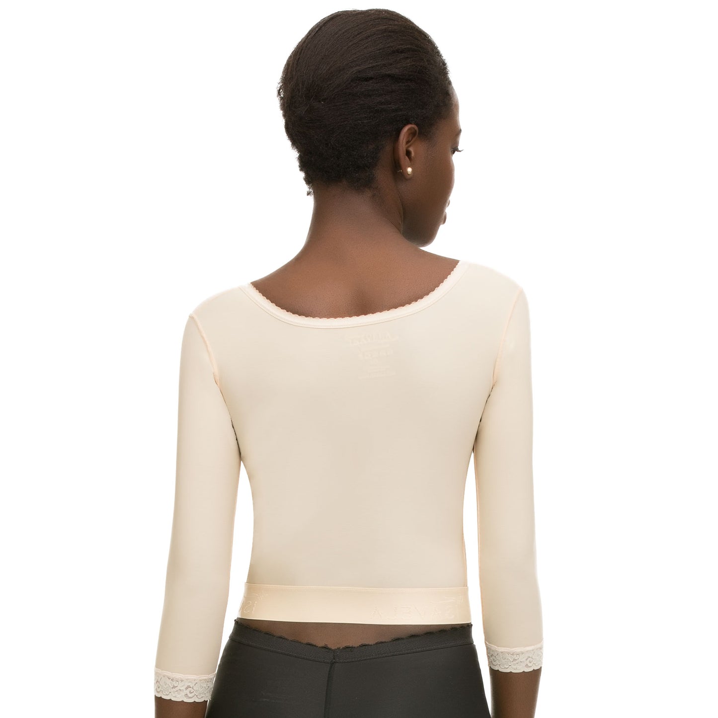 Chaleco bolero compresor con manga 3/4 y brasier integrado (VS03-MS)