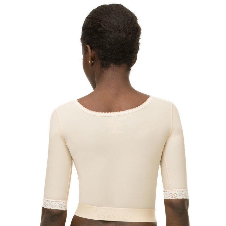 Chaleco bolero compresor con manga corta y brasier integrado (VS03-SS)