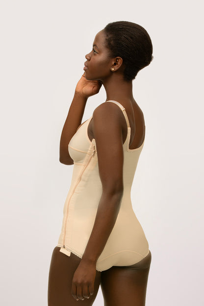 Faja Postquirúrgica Tipo Panty con Brasier y Zipper (BB01) | Primera Etapa