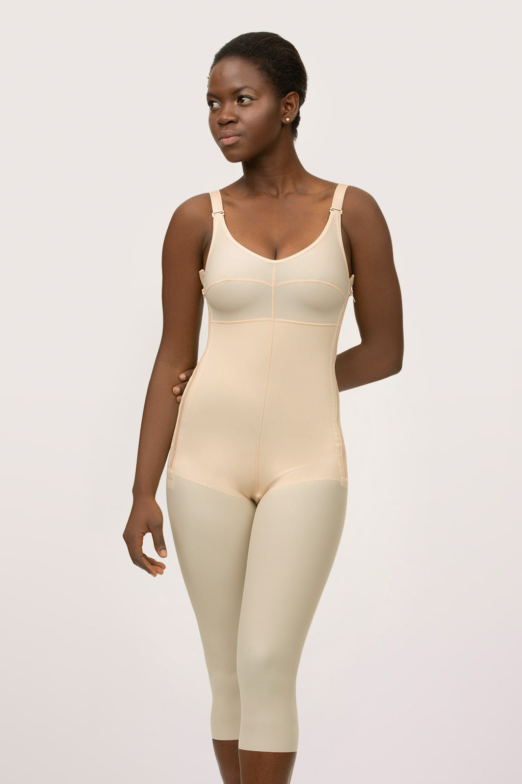Faja Post-Op Completa Bajo la Rodilla con Zipper (BB05) | Primera Etapa