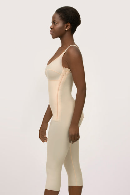 Faja Post-Op Completa Bajo la Rodilla con Zipper (BB05) | Primera Etapa