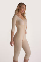 Faja Postquirúrgica Bajo la Rodilla con Mangas y Broches (BB09-BK)