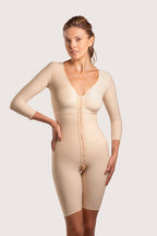 Faja Postquirúrgica de Cuerpo Completo a Media Pierna con Broches (BB09)