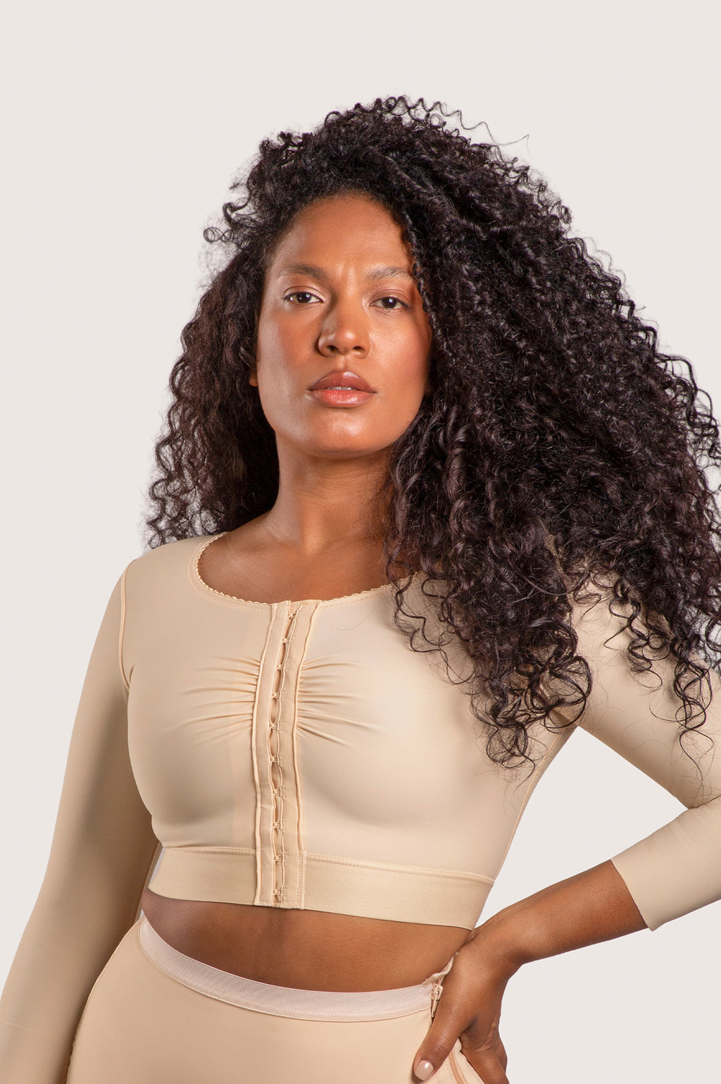 Bra/bolero post operatorio con mangas 3/4 (VS02-MS)