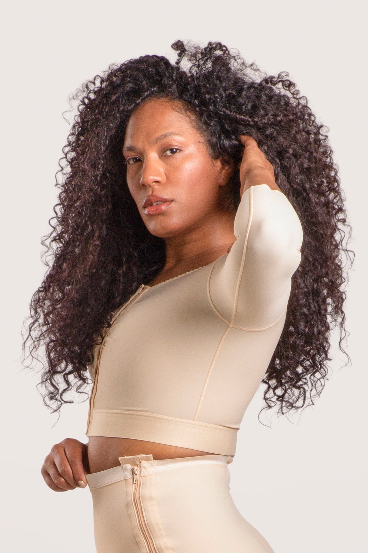 Bra/bolero post operatorio con mangas 3/4 (VS02-MS)