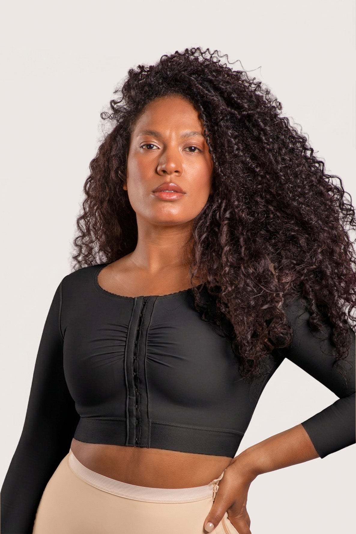 Bra/bolero post operatorio con mangas 3/4 (VS02-MS)