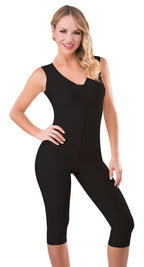 Faja Post-Op Bajo la Rodilla Sin Mangas con Broches (BB09-BK-NS)