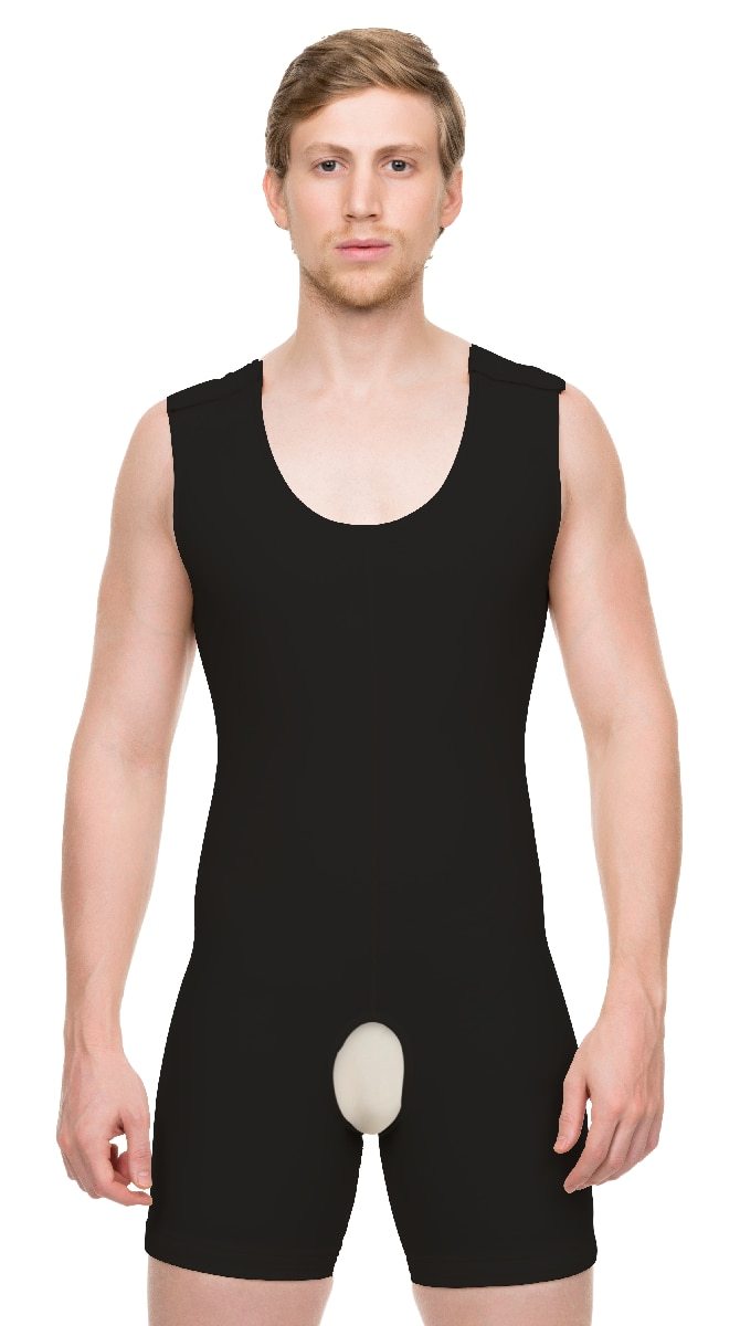 Body Shaper para hombre adelgazar ropa de compresión y postquirúrgica pantalones cortos (MG08)