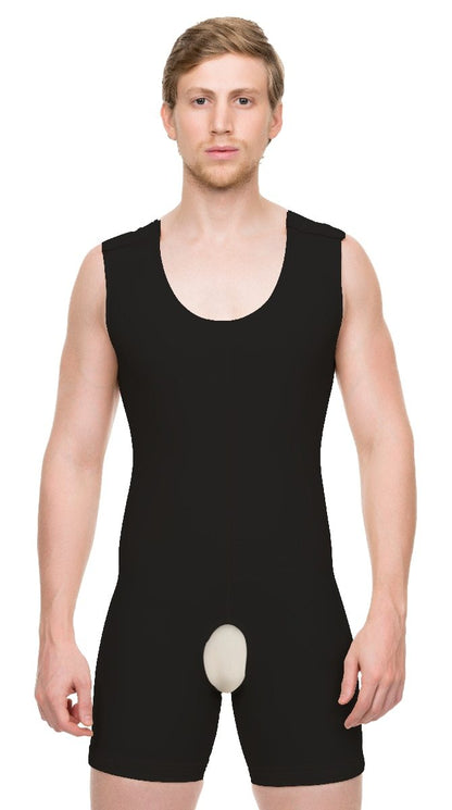 Body Shaper para hombre adelgazar ropa de compresión y postquirúrgica pantalones cortos (MG08)