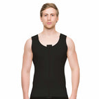 Camiseta de compresión para hombre postquirurgica con zipper (MG03)