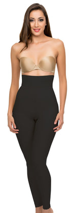 Faja leggings - compresión abdominal de alta cintura alta estilo capri (GR06)