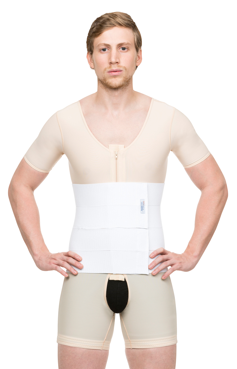 Banda Abdominal Unisex de 12" con 2 Paneles Divididos (AB04)