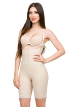 Faja Levanta Glúteos con Espalda Abierta y Tirantes - Largo Corto (BE06)