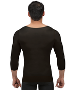 Camiseta de compresión con media manga y zipper para hombre postquirurgica (MG06-MS)