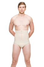 Calconcillo con cintura alta de compresión para hombre postquirurgica con zipper (MG01)