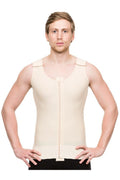 Camiseta de compresión para hombre postquirurgica con zipper (MG03)