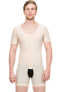 Faja de alta compresión, moldeador para hombre con manga corta (MG07)