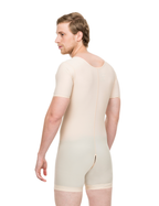 Faja de alta compresión, moldeador para hombre con manga corta (MG07)