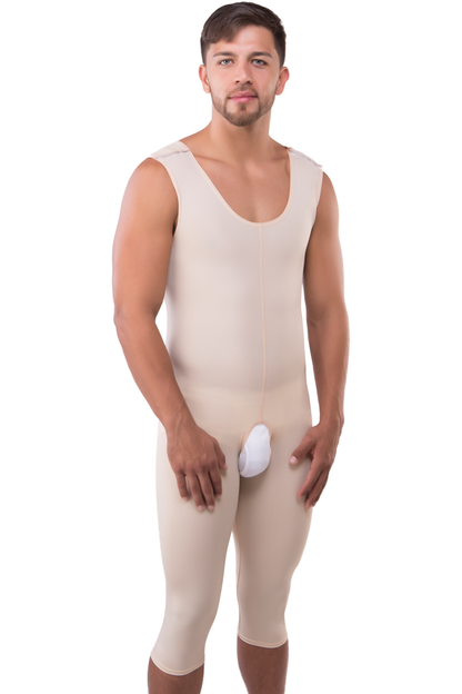 Body Shaper para hombre adelgazar ropa de compresión y postquirúrgica (MG08-BK)