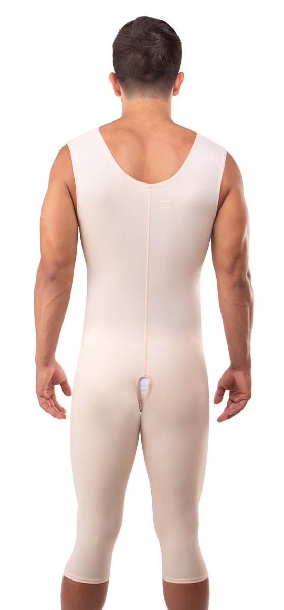 Body Shaper para hombre adelgazar ropa de compresión y postquirúrgica (MG08-BK)