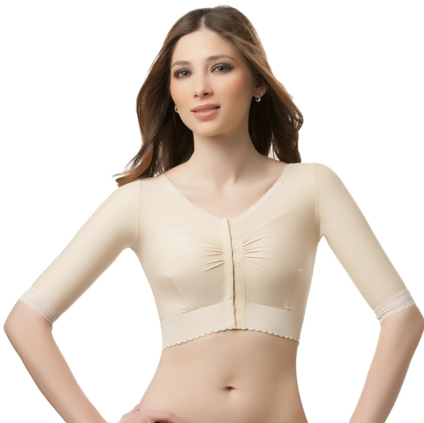 Brasier bolero de compression con mangas de 3/4 (VS02-MS)