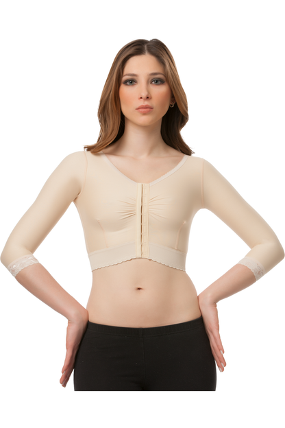 Brasier bolero de compression con mangas de 3/4 (VS02-MS)