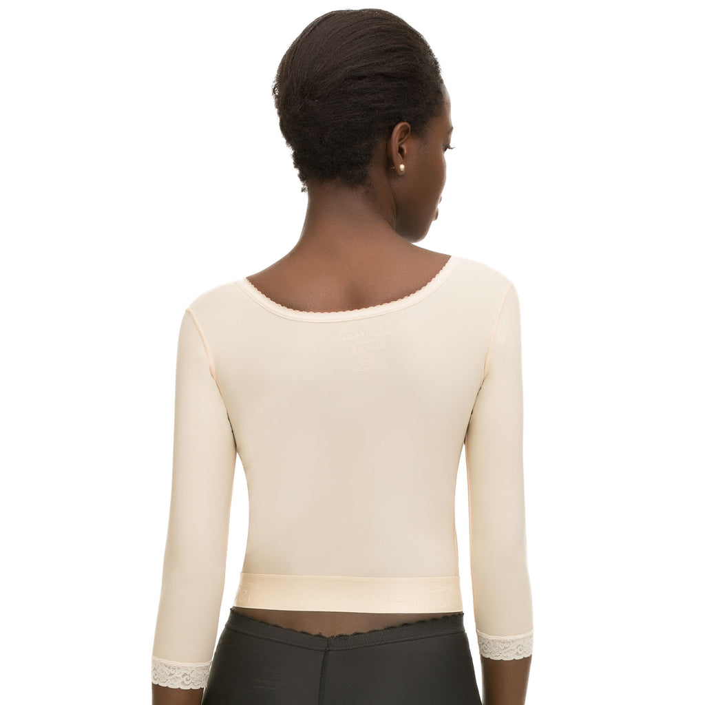 Chaleco bolero compresor con manga 3/4 y brasier integrado (VS03-MS)