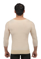 Camiseta de compresión con mangas largas y zipper para hombre postquirurgica (MG06)